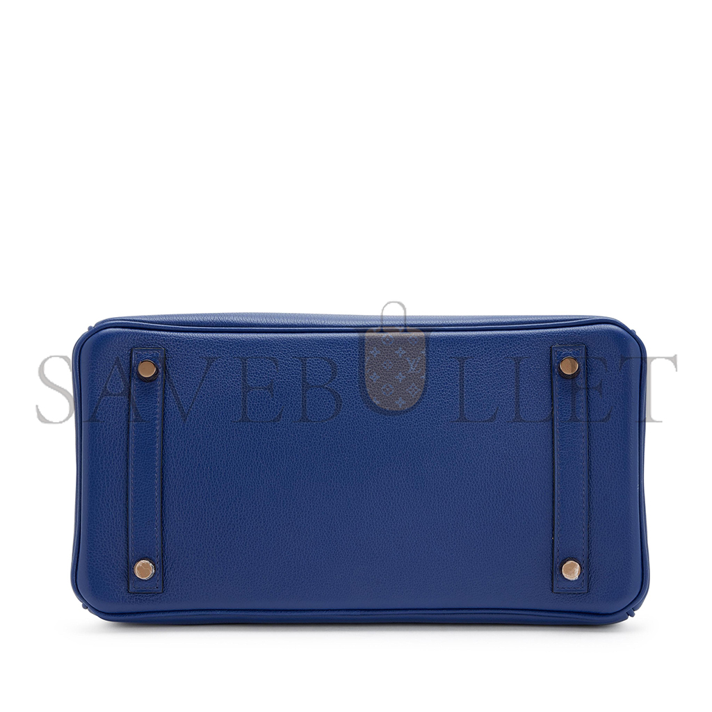H**mes master birkin 25 crocodile and togo leather two-tone gold buckle h076216cka2 (25*20*13cm)